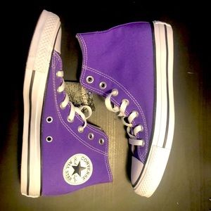 Purple High Top Converse